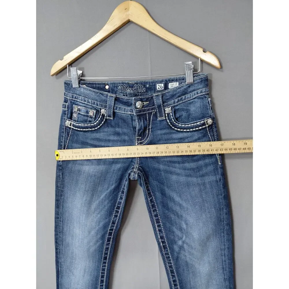 Miss Me Signature Boot Blue Stretch Jeans Women Size 26